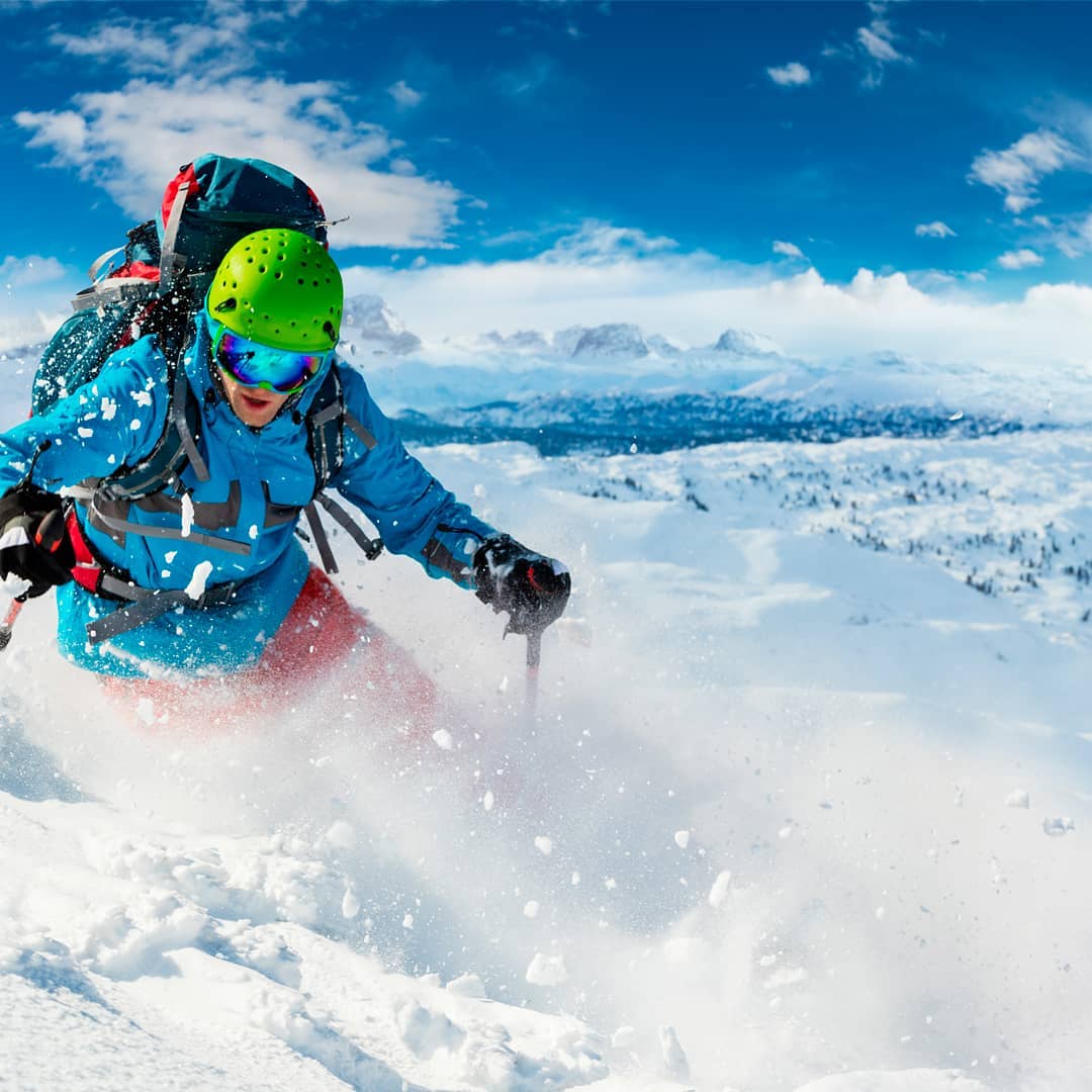 Snow sport socks for skiing