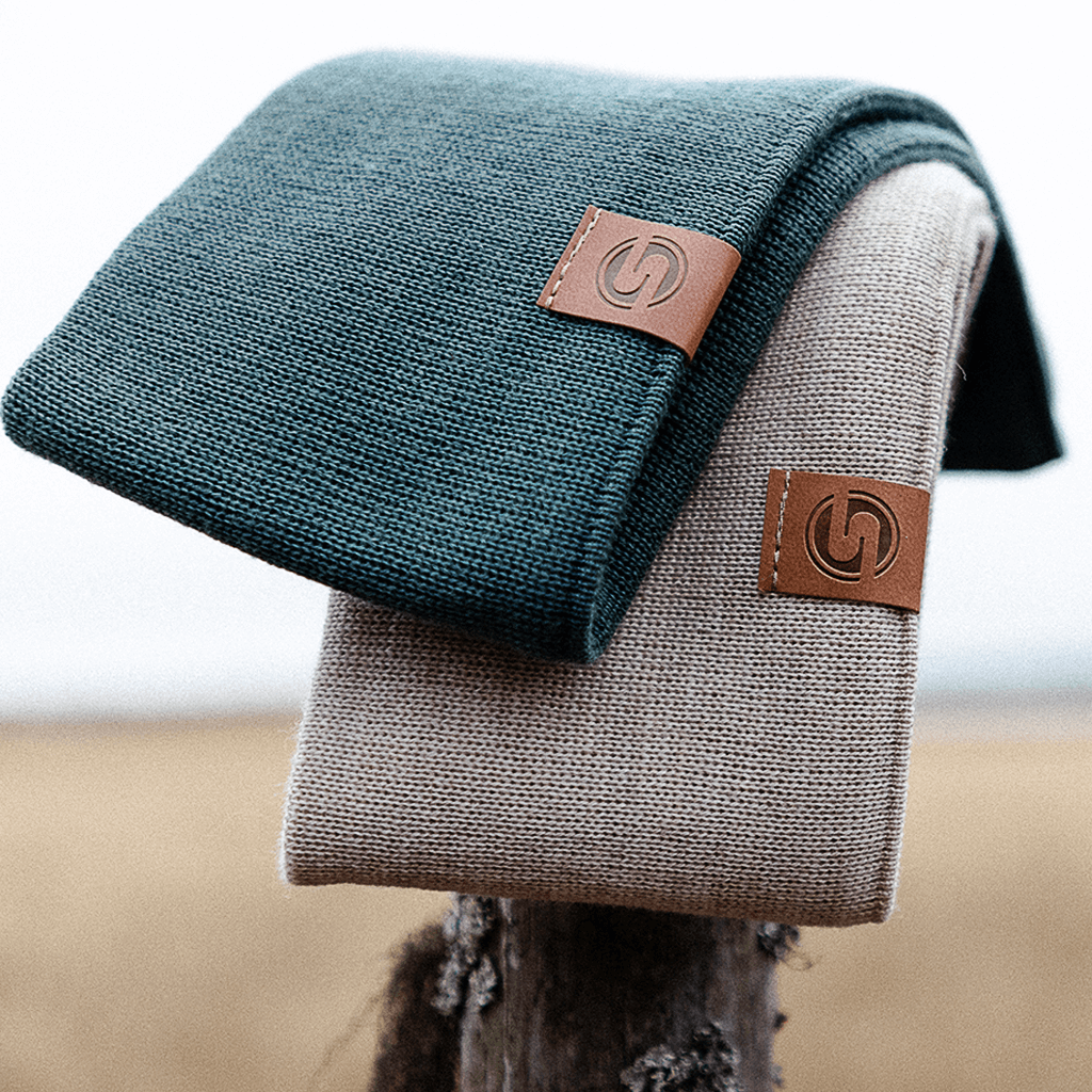 Two merino wool headbands