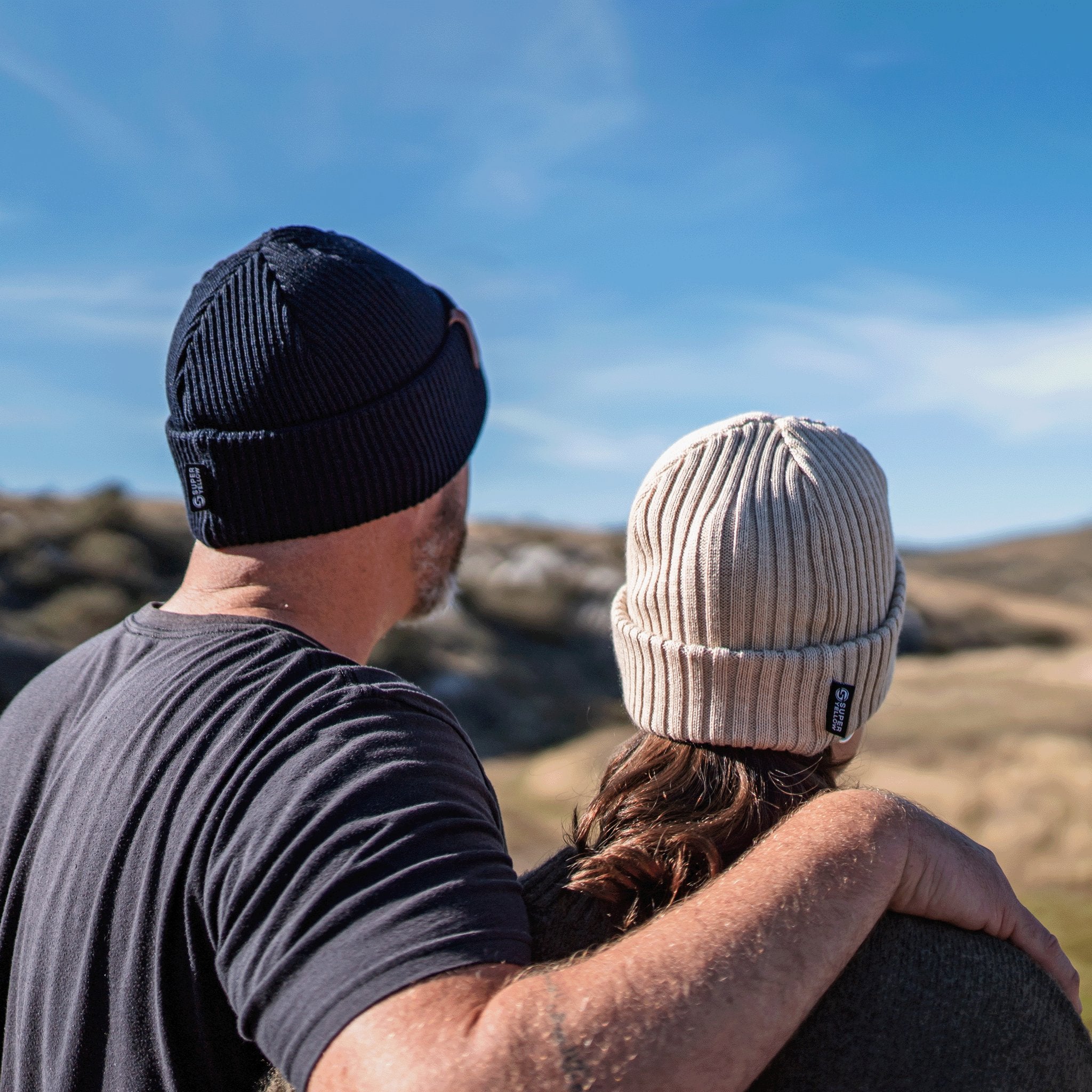 Kjempe and Sailor Merino Wool Beanies
