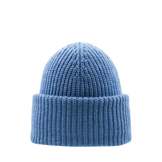 Aida merino wool beanie cornflower blue