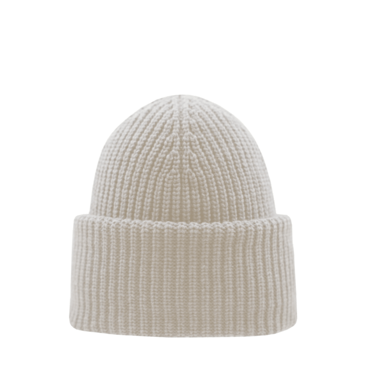 SuperYellow Aida Merino Wool Chunky Beanie Off White