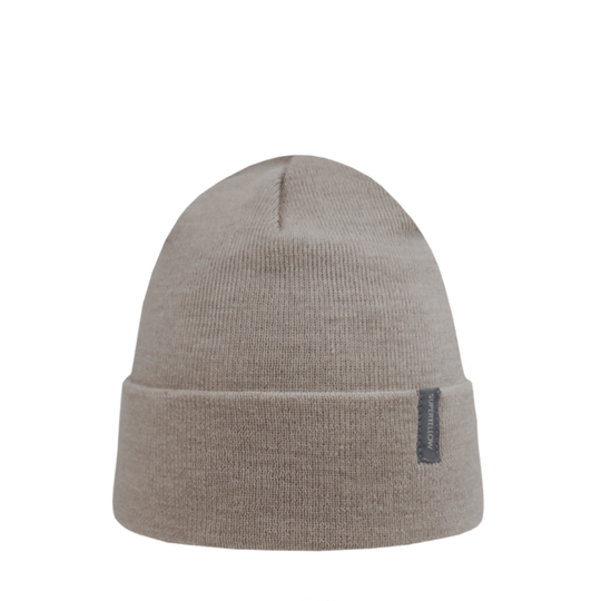 SuperYellow Amalia Merino Wool Beanie Beige