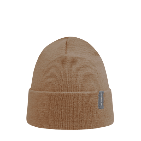 SuperYellow Amalia Merino Wool Beanie Toffee 