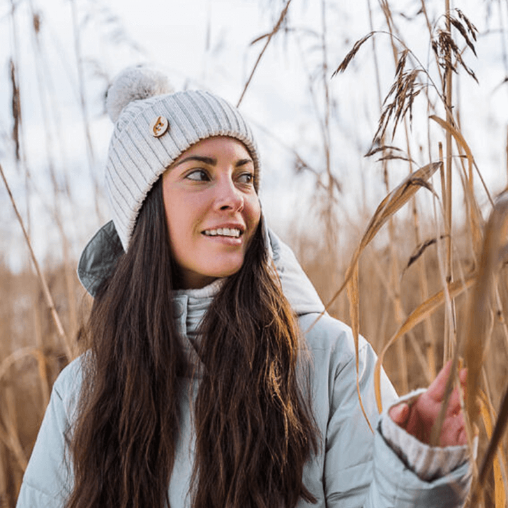 SuperYellow Arctos Merino Wool Pompom Beanie Vanilla