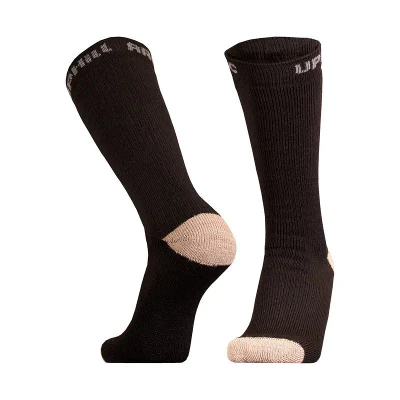 Artic Merino Black Khaki Socks Side