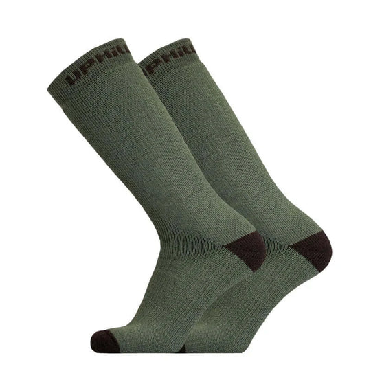 Arctic tactical extra thick merino wool work socks for freezing conditions Green