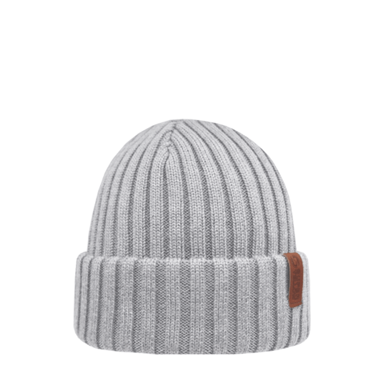 SuperYellow Beam Merino Wool Beanie Icy Grey