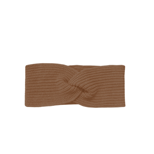 SuperYellow Greta Merino Wool Headband Toffee