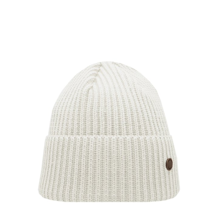 SuperYellow Hannah Merino Wool Beanie Off White