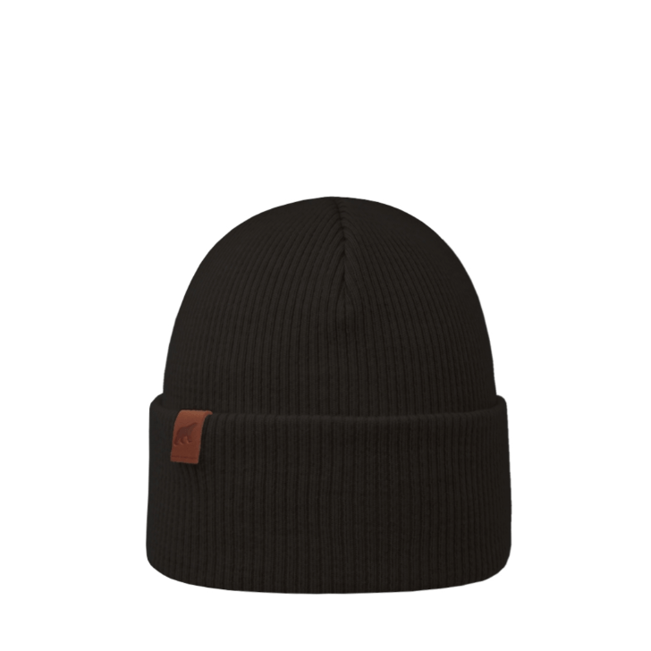 SuperYellow Inari Merino Wool Beanie Black