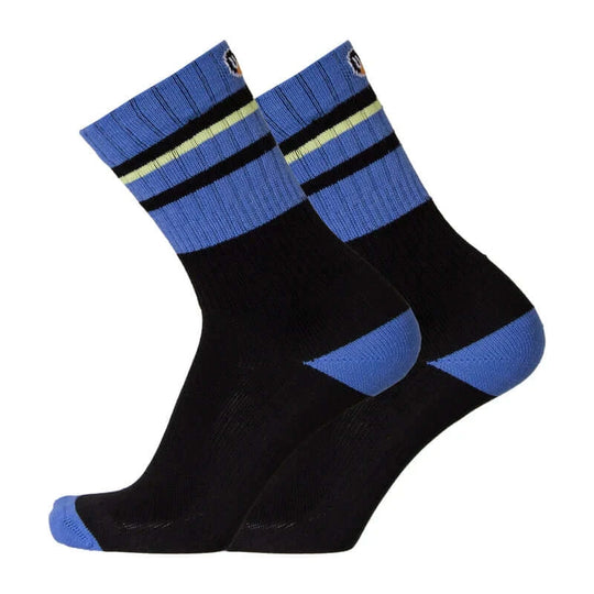 Merinostep black blue Merino Wool Running Socks