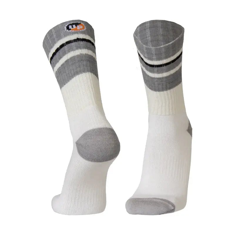 Merinostep White multisport socks side