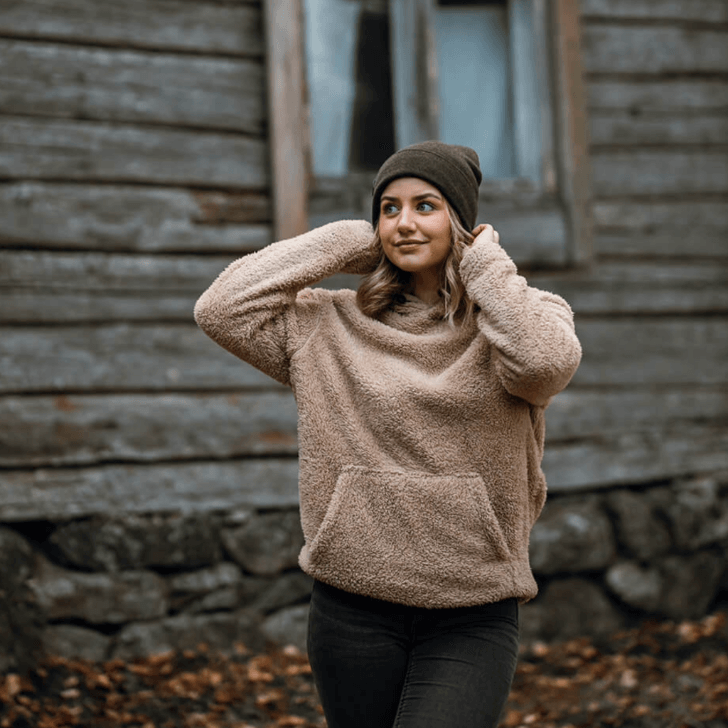 SuperYellow Otso Merino Wool Beanie Dark Brown