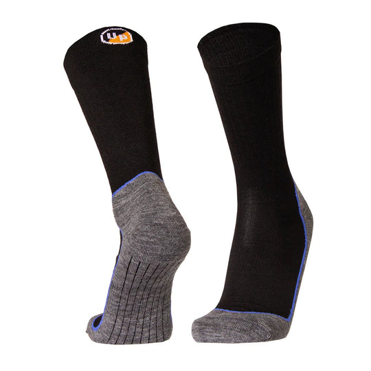 Repo black grey hiking socks side