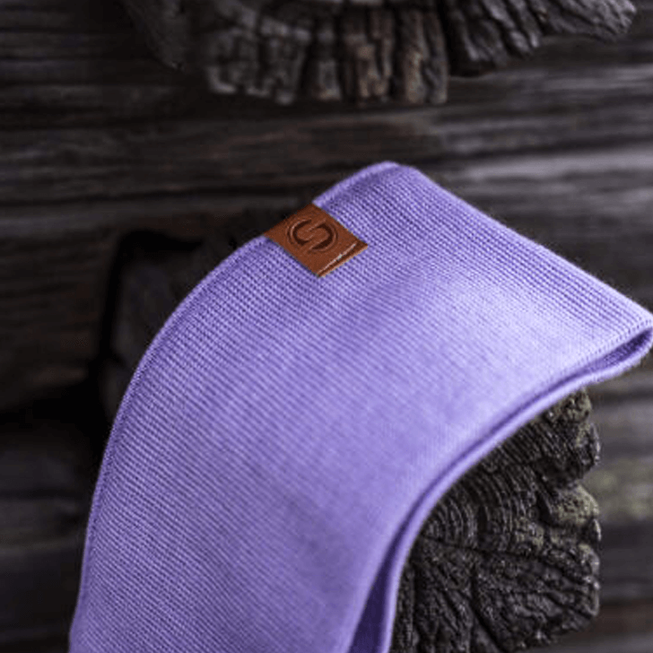 SuperYellow Saame Merino Wool Headband Lavender