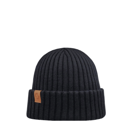 SuperYellow Sailor Merino Wool Beanie Black