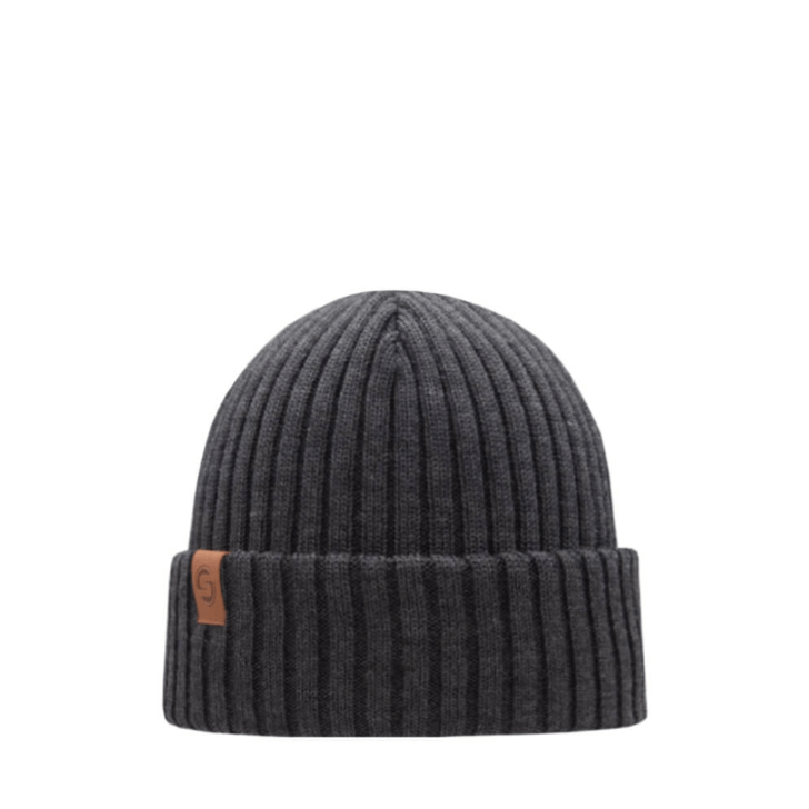 SuperYellow Sailor Merino Wool Beanie Dark grey