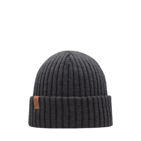 SuperYellow Sailor Merino Wool Beanie Dark grey