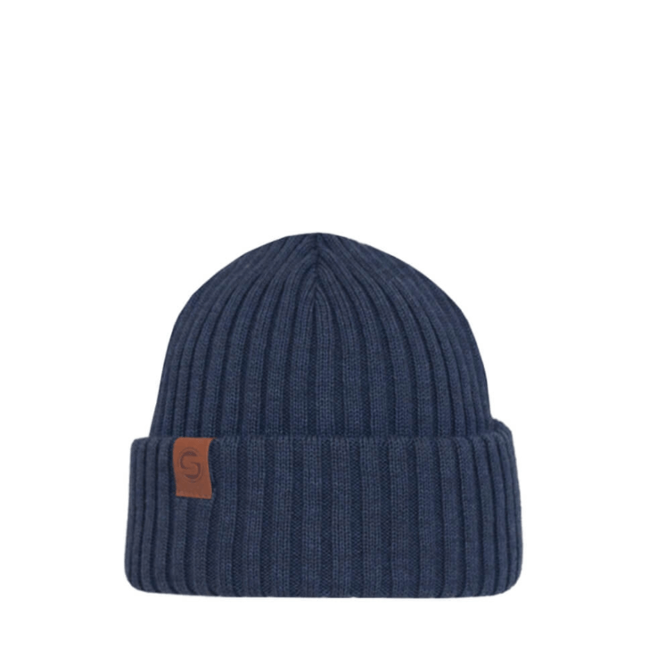 SuperYellow Sailor Merino Wool Beanie Denim Blue