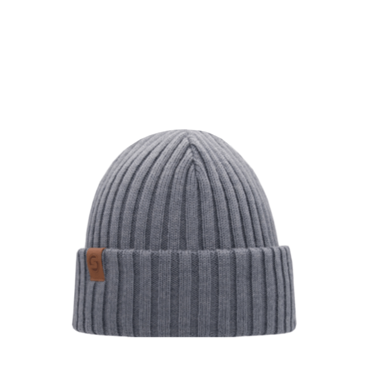 SuperYellow Sailor Merino Wool Beanie Light Grey