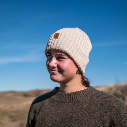 Sailor Merino Wool Beanie Vanilla