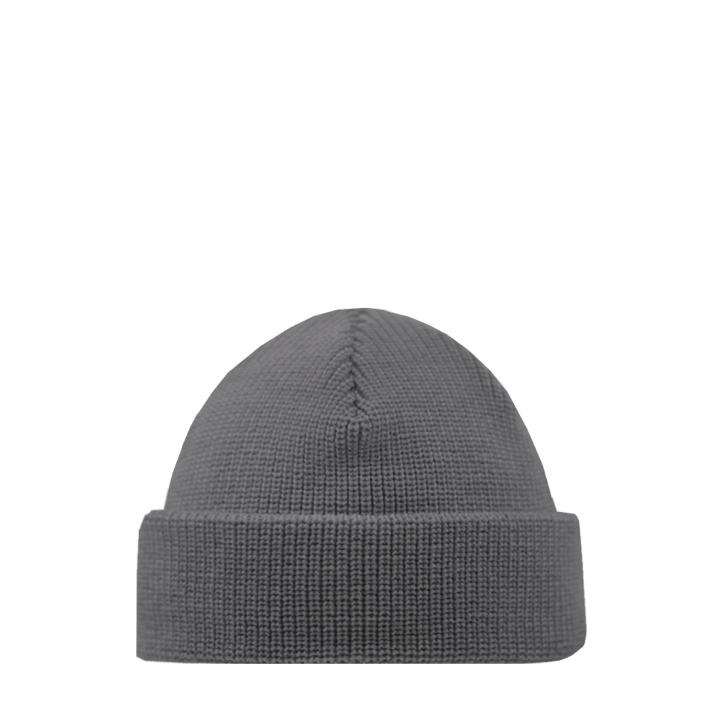 SuperYellow Fiesherman Merino Wool Beanie Dark Grey