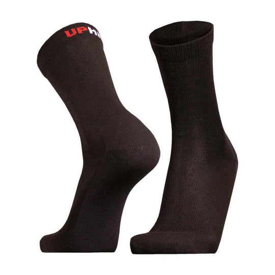 Teijo black Liner merino wool hiking socks side
