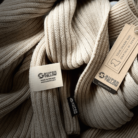 Kieppi merino wool scarf vanilla